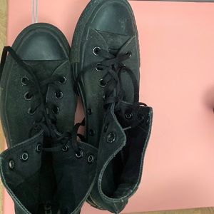 All black converse